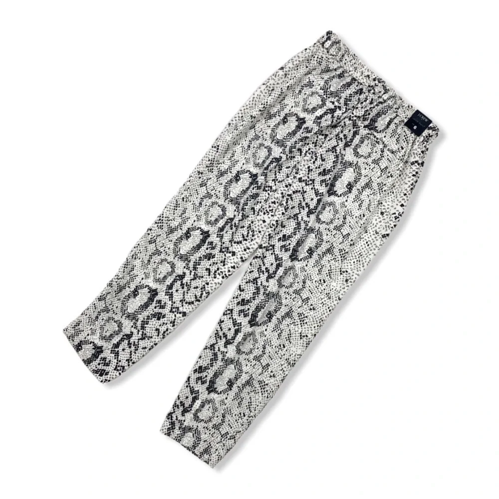 J. Crew Women’s Snakeskin Jaime Pants Pull on size 6 - Picture 3 of 8